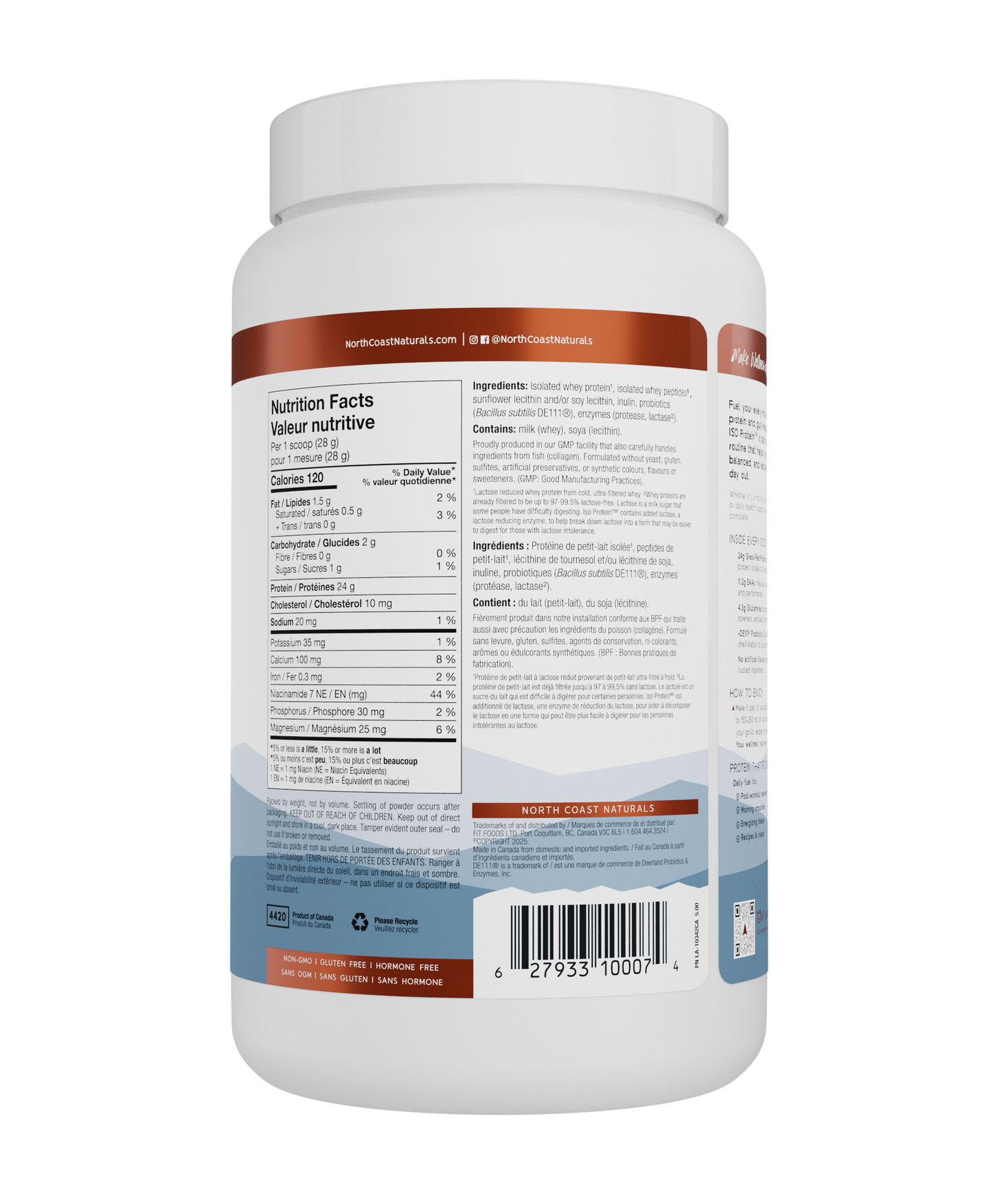 North Coast Naturals - Iso Protein 100 - Unflavoured