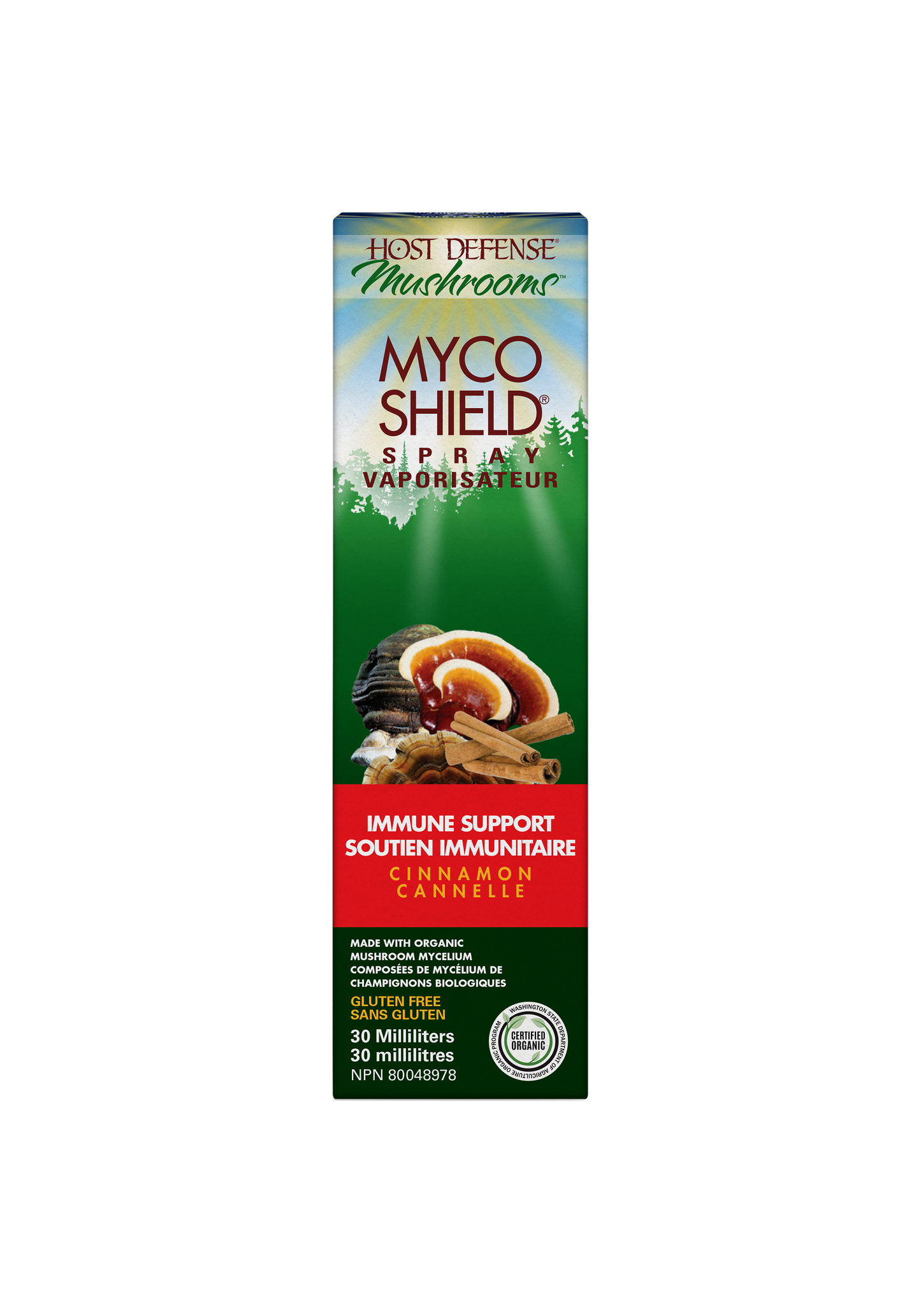 Host Defense - Myco Shield Immune Support Spray Cinnamon