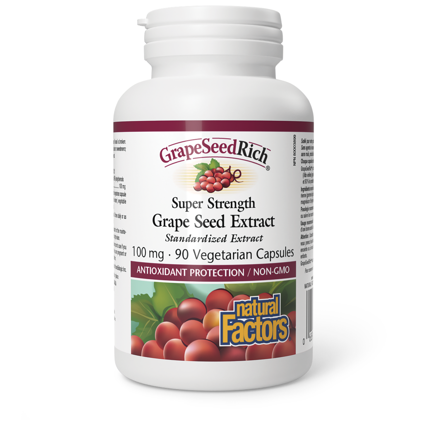 Natural Factors - GrapeSeedRich Super Strength Grape Seed Extract - 100 mg