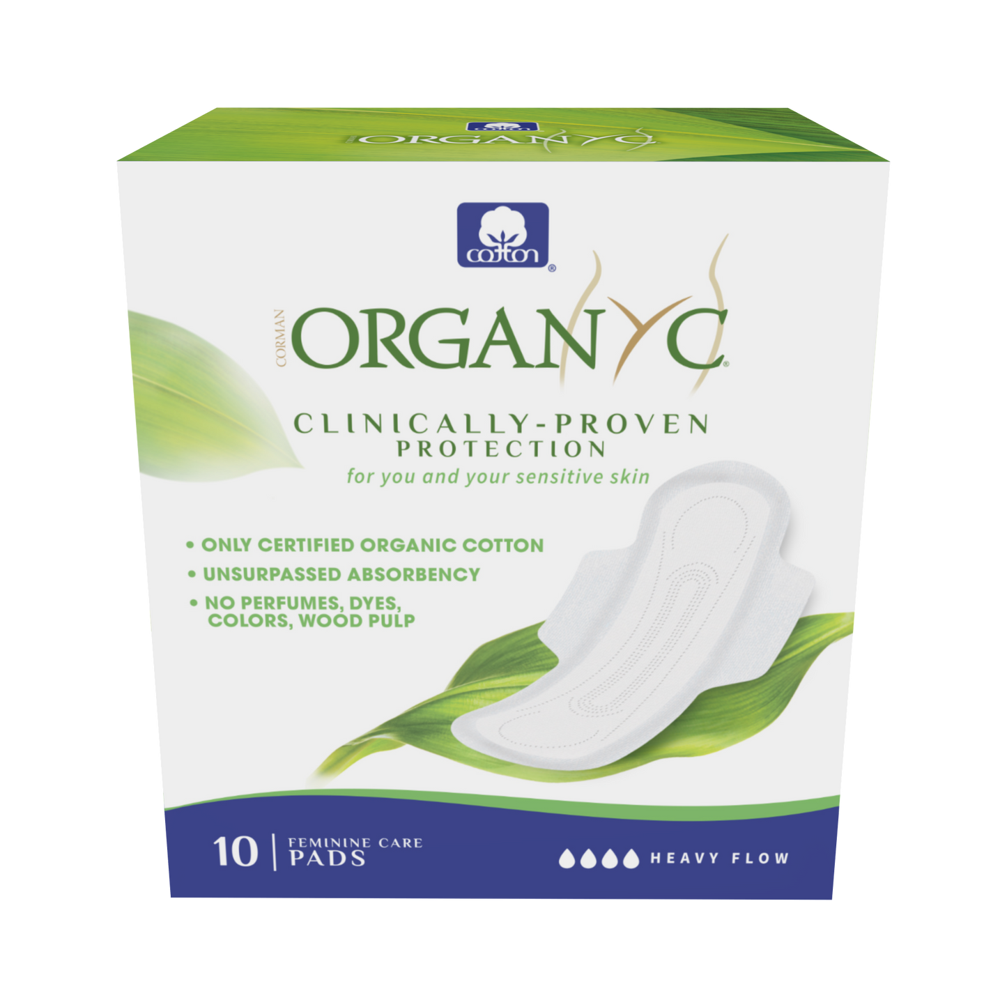 Organyc - Organic Cotton Heavy Flow Pads w/Wings