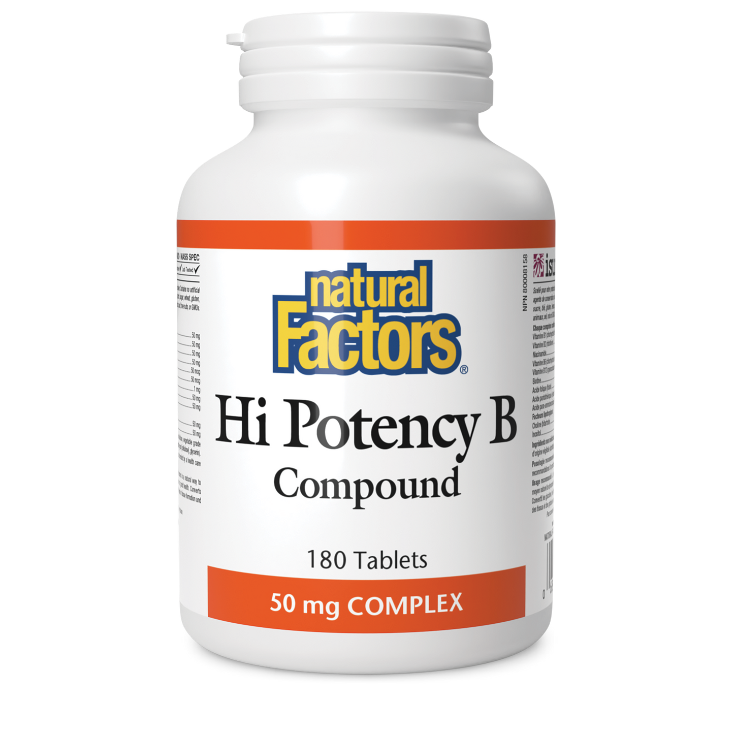 Natural Factors - Hi Potency B Compound - 50 mg**