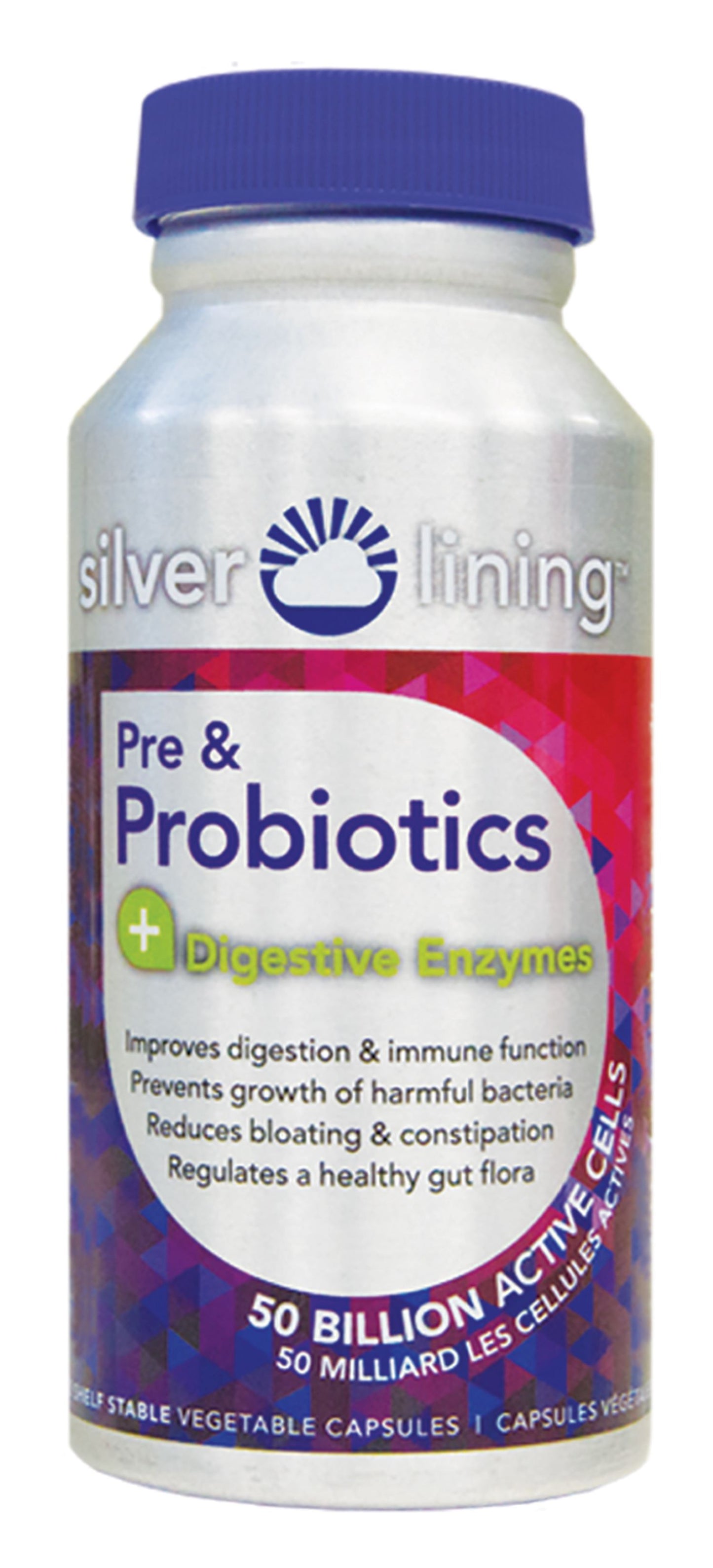 U CAN Nutritional Supplements - Silver Lining Pre & Probiotics + Digestive Enzymes