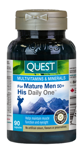 Quest - His Daily One for Mature Men 50+ Multivitamin