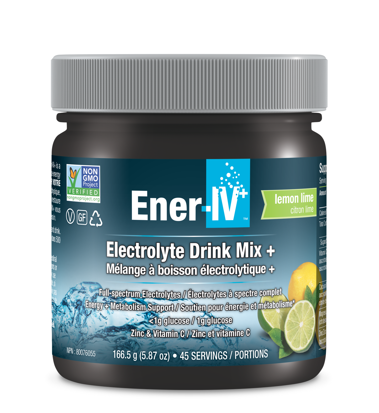 Ener-Life - Ener-IV Sport Electrolyte Drink Mix Lemon Lime