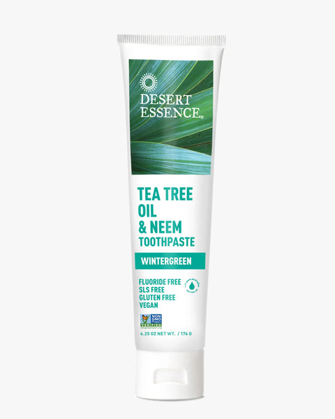 Desert Essence - Tea Tree Oil & Neem Toothpaste Wintergreen