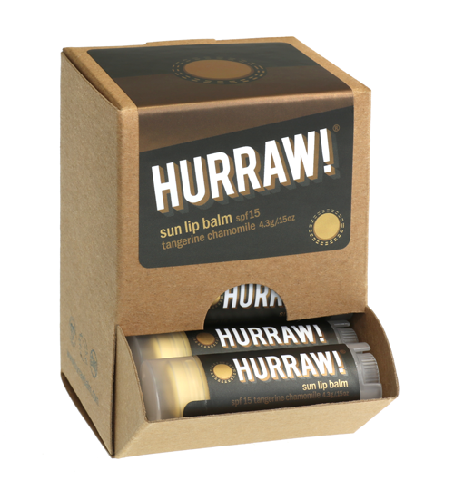 Hurraw! - Sun Lip Balm SPF15 Tangerine Chamomile
