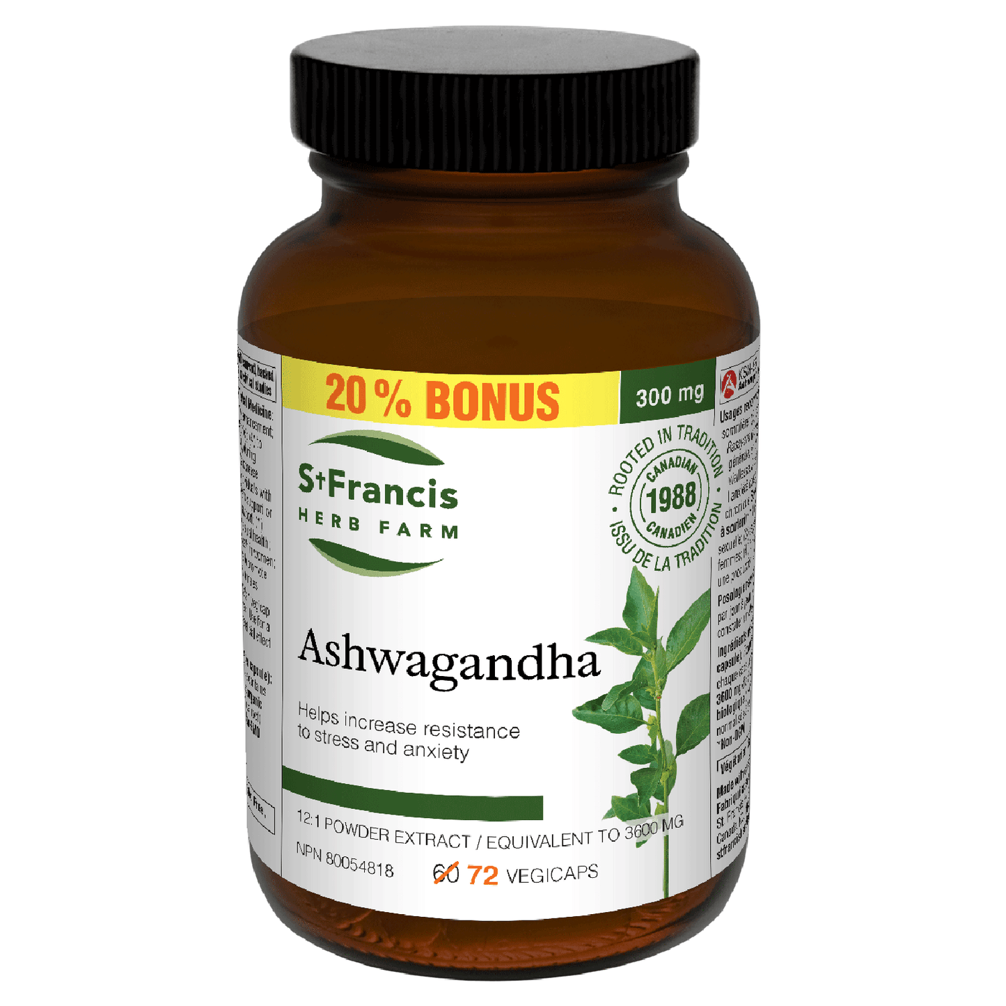 St. Francis Herb Farm - Ashwagandha - Bonus Size