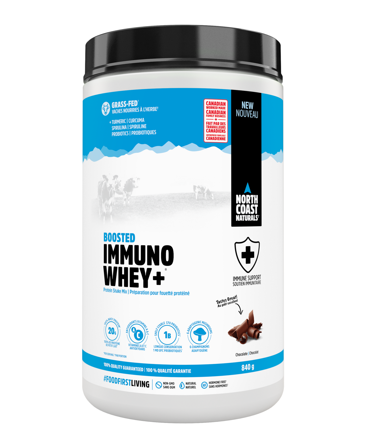 North Coast Naturals - BOOSTED IMMUNO WHEY+ - Chocolate
