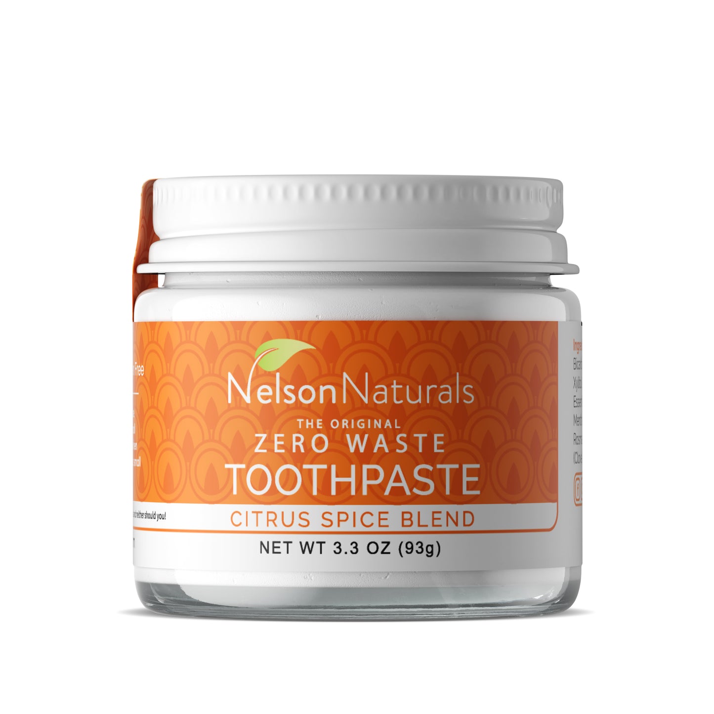 Nelson Naturals - Zero Waste Toothpaste - Citrus Spice Blend