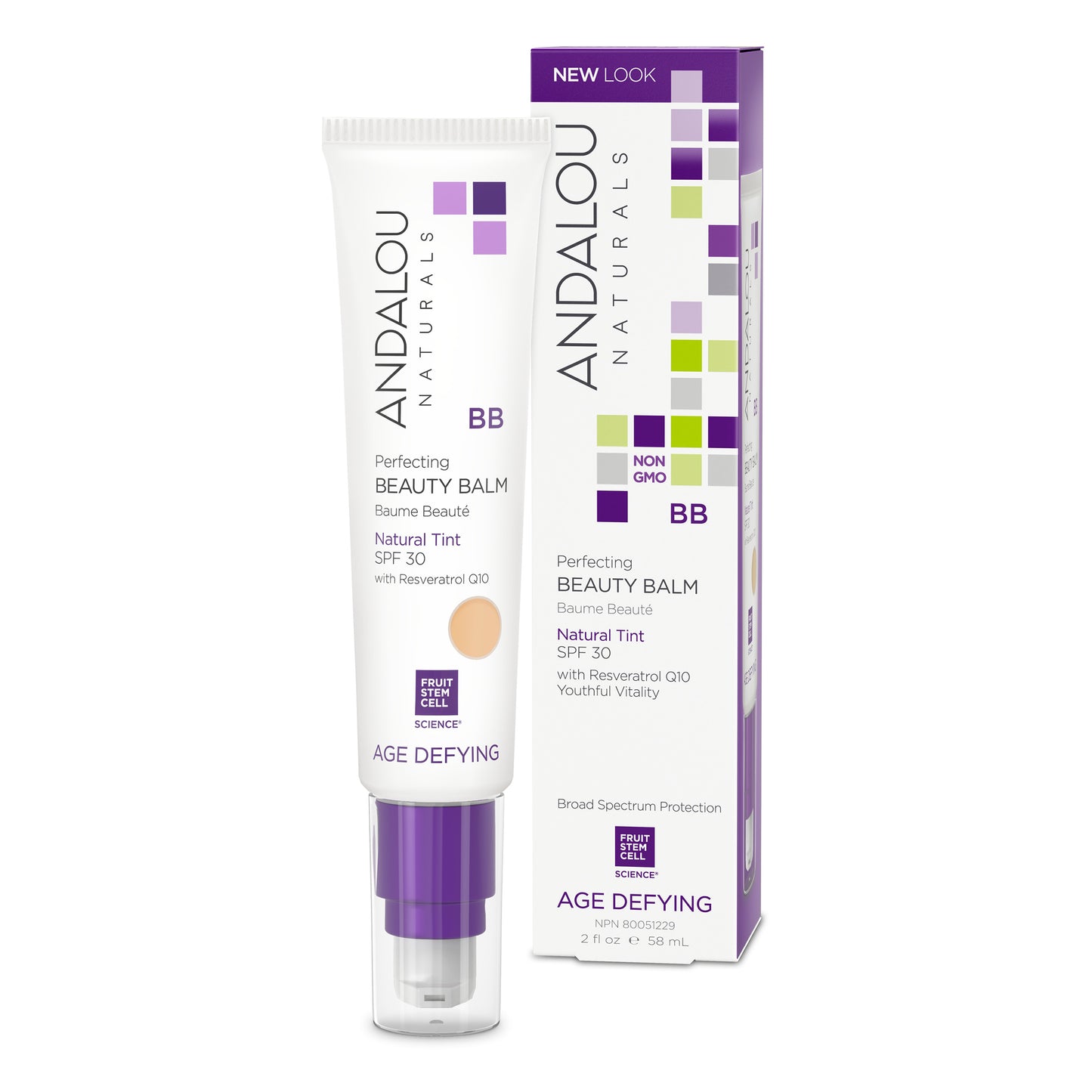 Andalou Naturals - Perfecting Beauty Balm Natural Tint SPF 30
