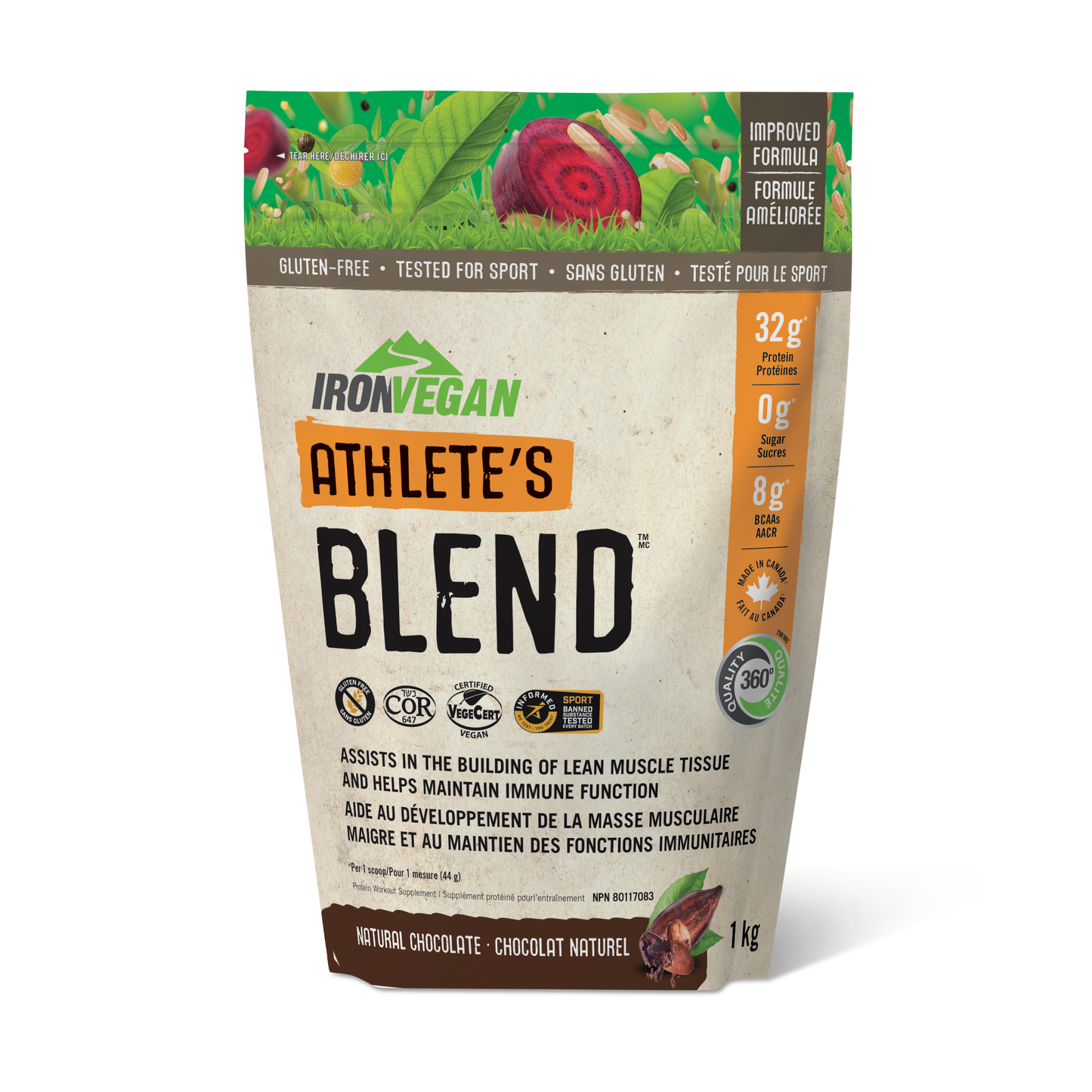 Iron Vegan - Athlete's Blend Natural Chocolate