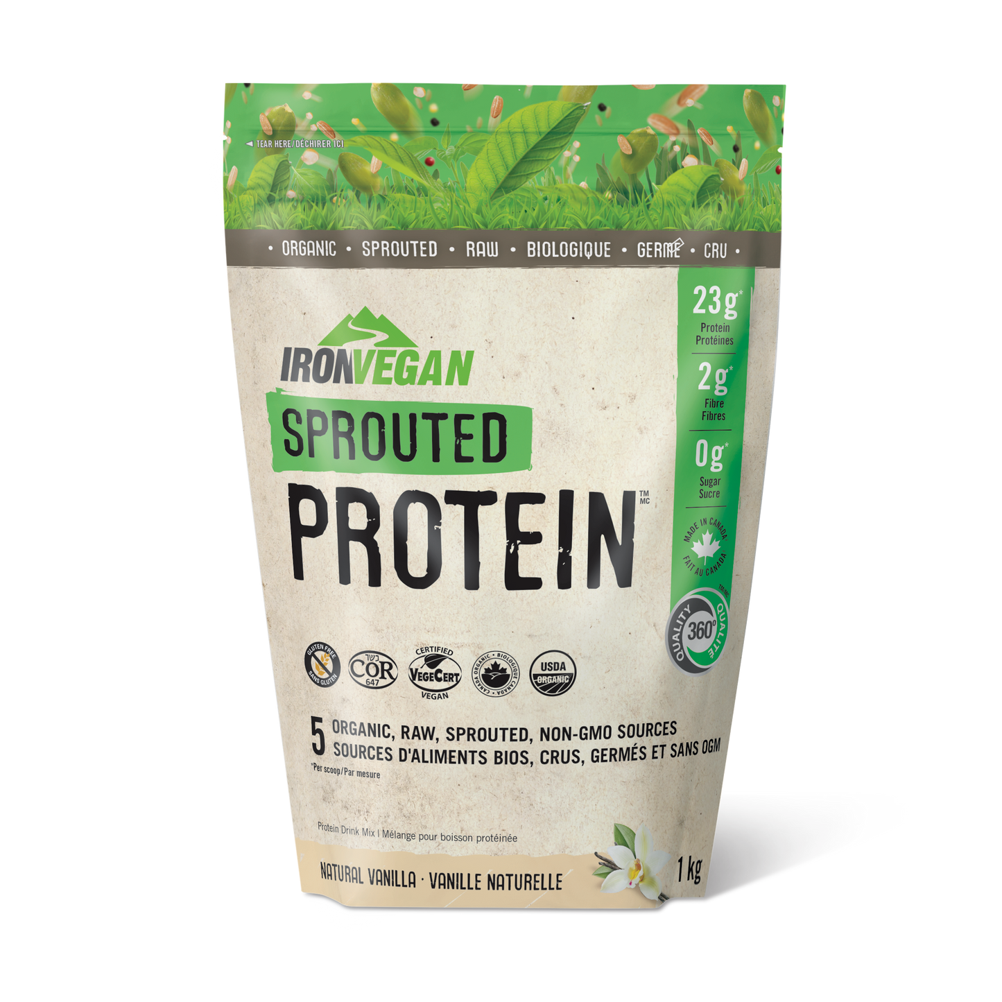 Iron Vegan - Sprouted Protein Natural Vanilla Flavour