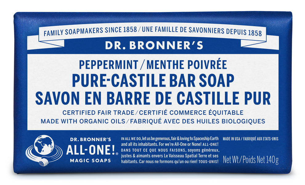 Dr. Bronner's - Pure Castile Bar Soap Peppermint