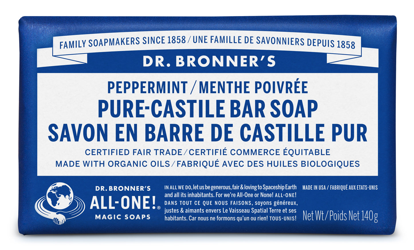 Dr. Bronner's - Pure Castile Bar Soap Peppermint