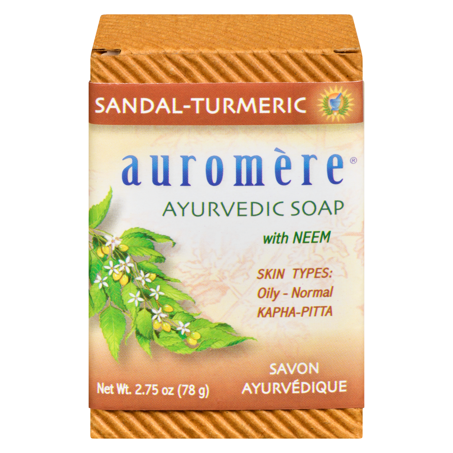 Auromere - Ayurvedic Soap Sandal-Turmeric