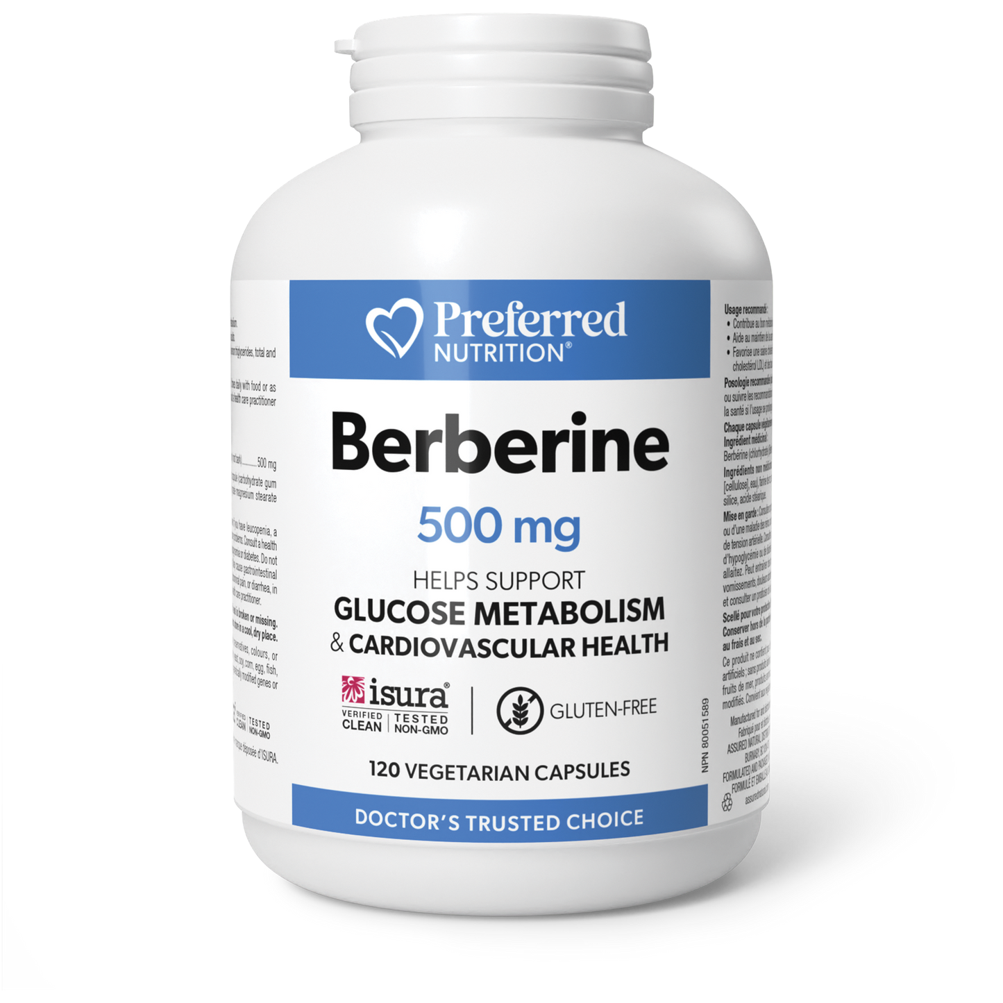 Preferred Nutrition - Berberine 500mg