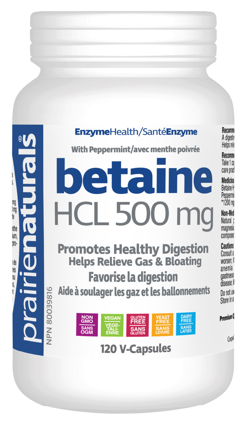 Prairie Naturals - Betaine HCL - 500 mg