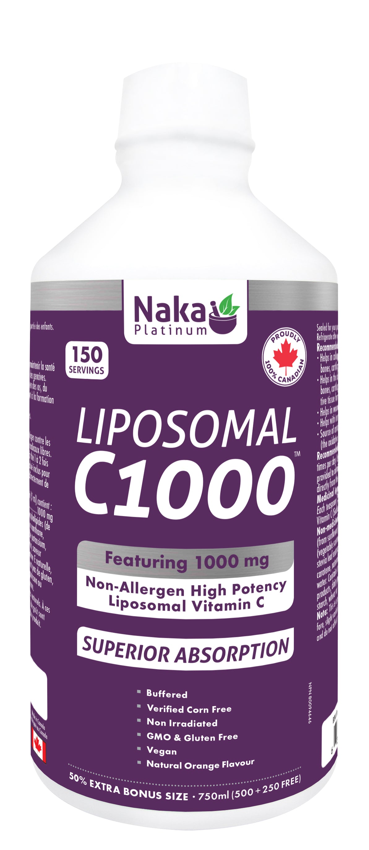 Naka - Liposomal C1000 - Bonus Size