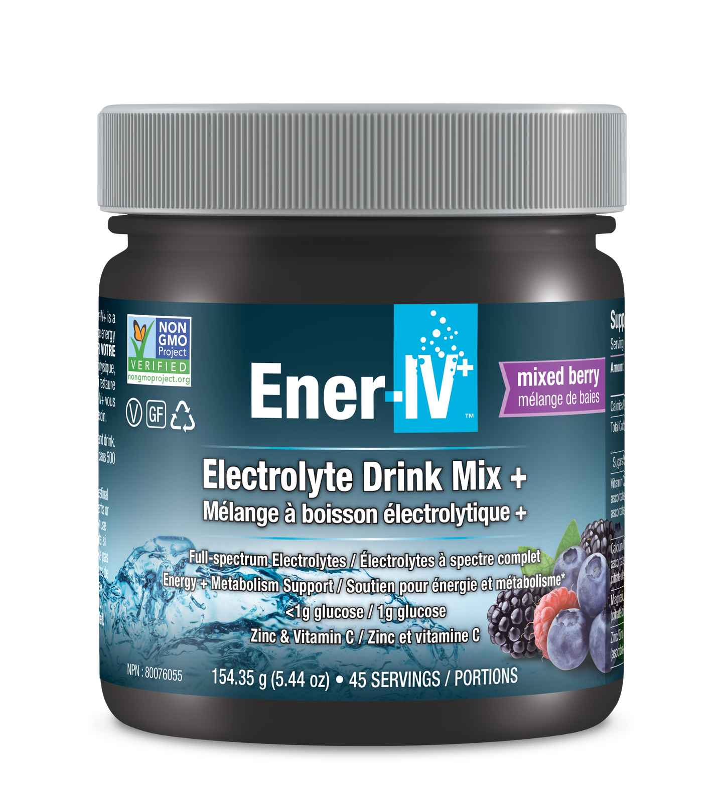 Ener-Life - Ener-IV Sport Electrolyte Drink Mix Mixed Berry