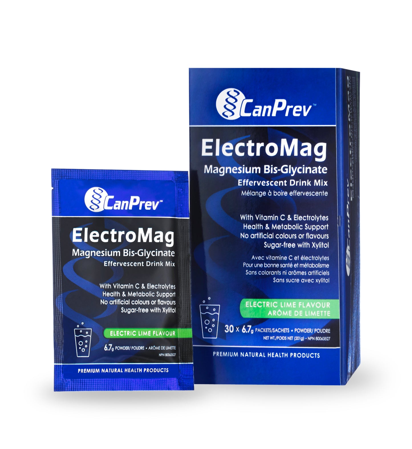 CanPrev - ElectroMag Magnesium Bis-Glycinate Effervescent Drink Mix