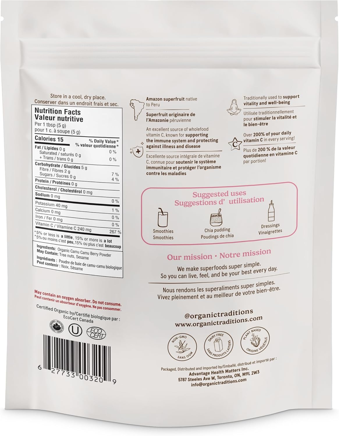 Organic Traditions - Camu Camu Berry Powder