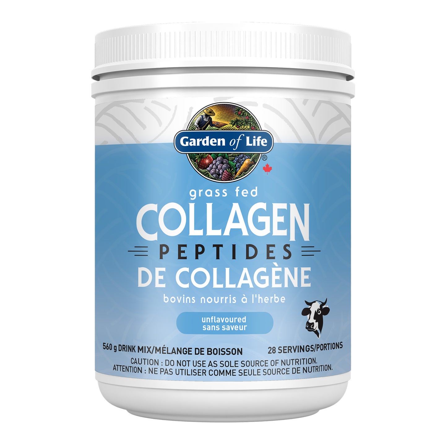 Garden of Life - Grass Fed Collagen Peptides Unflavoured