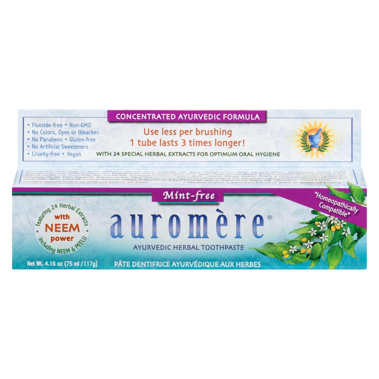 Auromere - Ayurvedic Toothpaste Mint Free