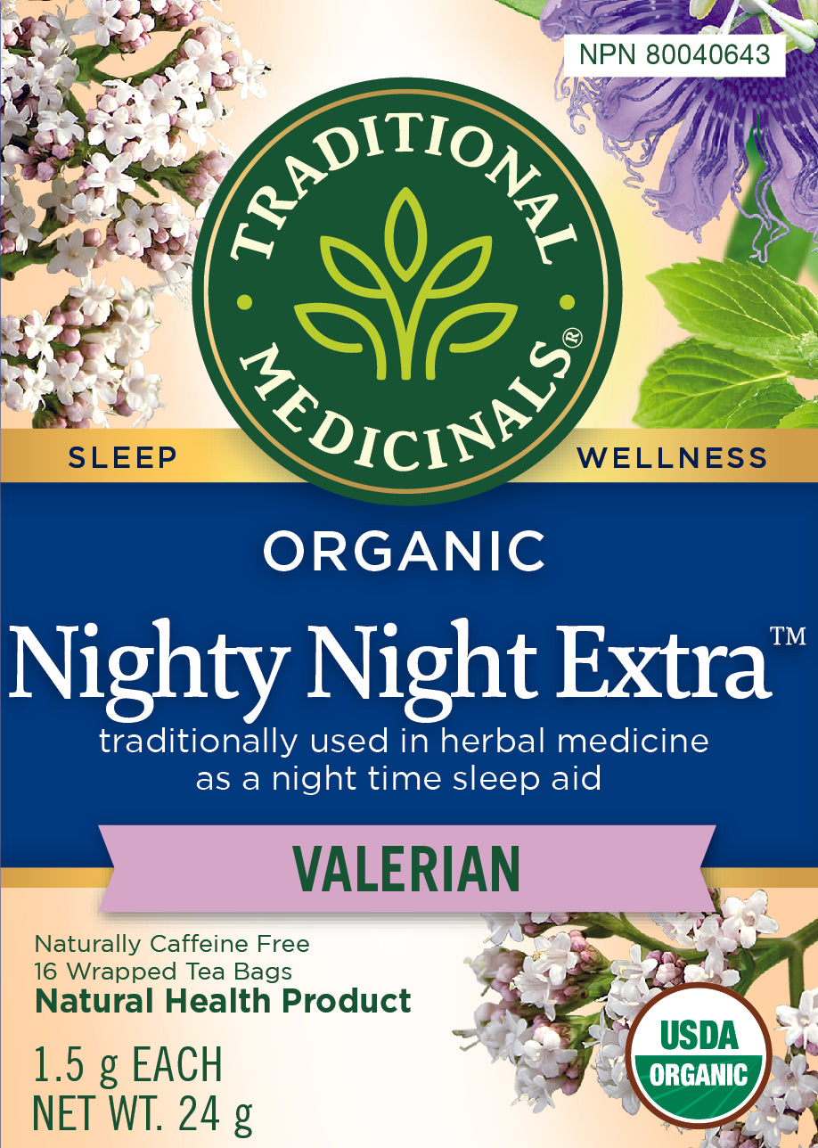 Traditional Medicinals - Organic Nighty Night Extra Tea - Valerian