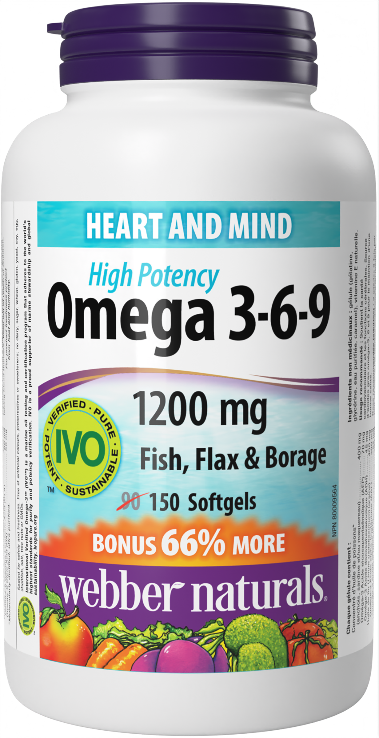 Webber Naturals - High Potency Omega 3-6-9