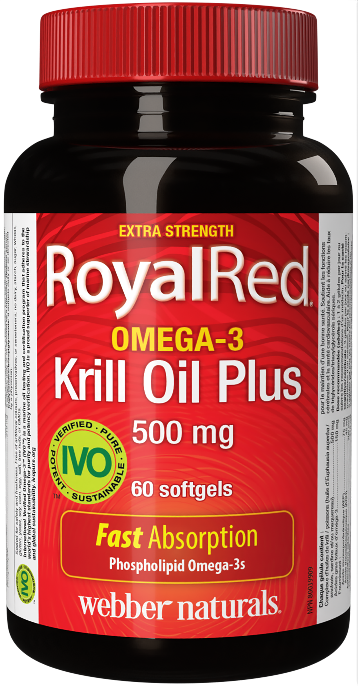 Webber Naturals - RoyalRed Omega-3 Krill Oil Plus 500mg