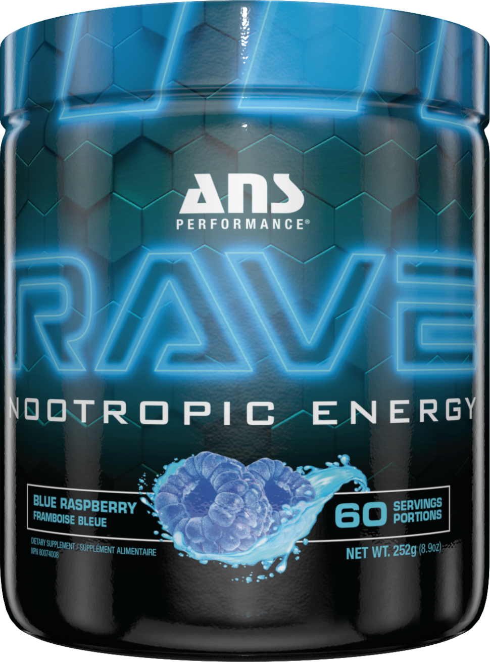 ANS Performance - Rave Nootropic Energy Blue Raspberry