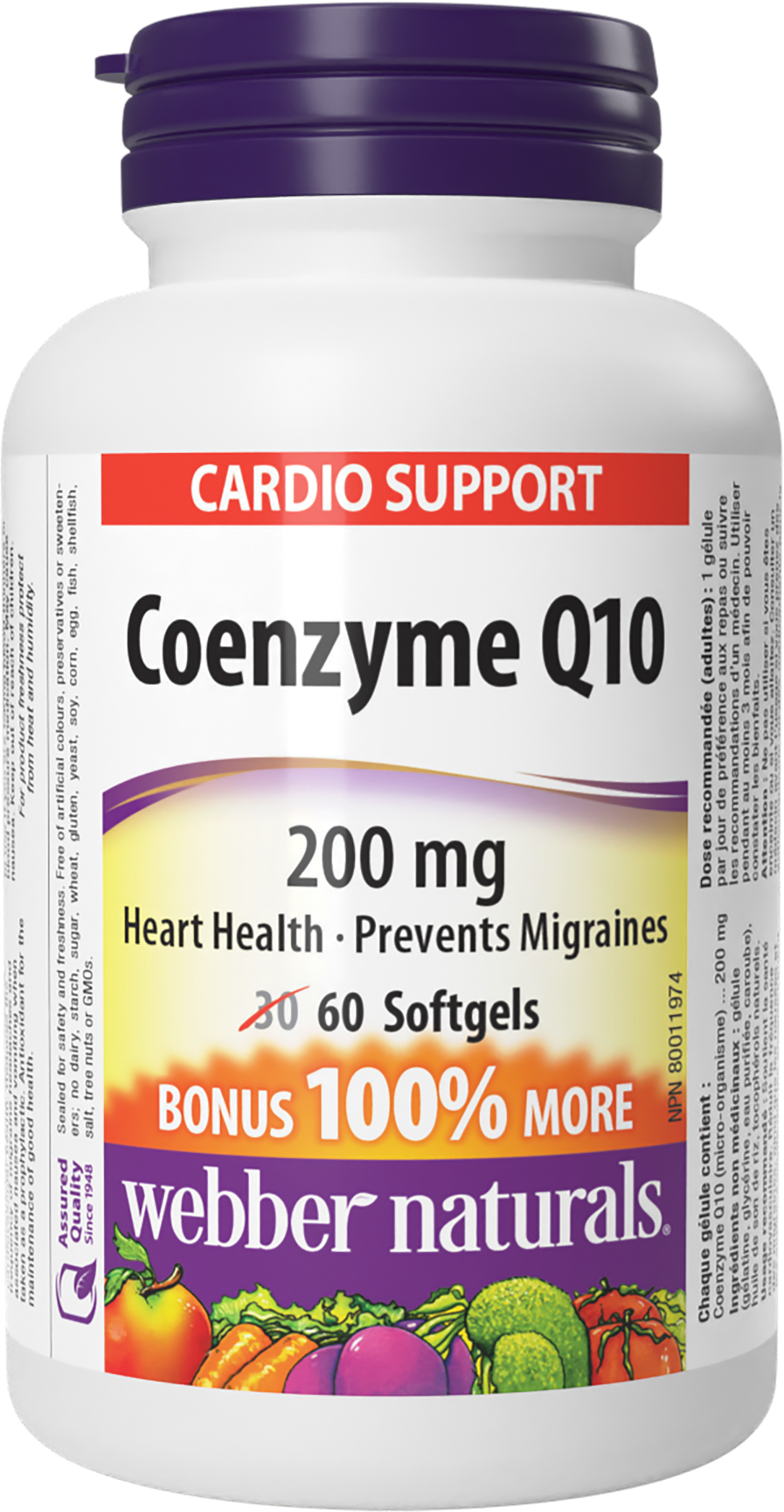Webber Naturals - CoEnzyme Q10 200mg
