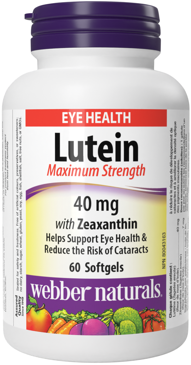 Webber Naturals - Lutein Maximum Strength 40mg