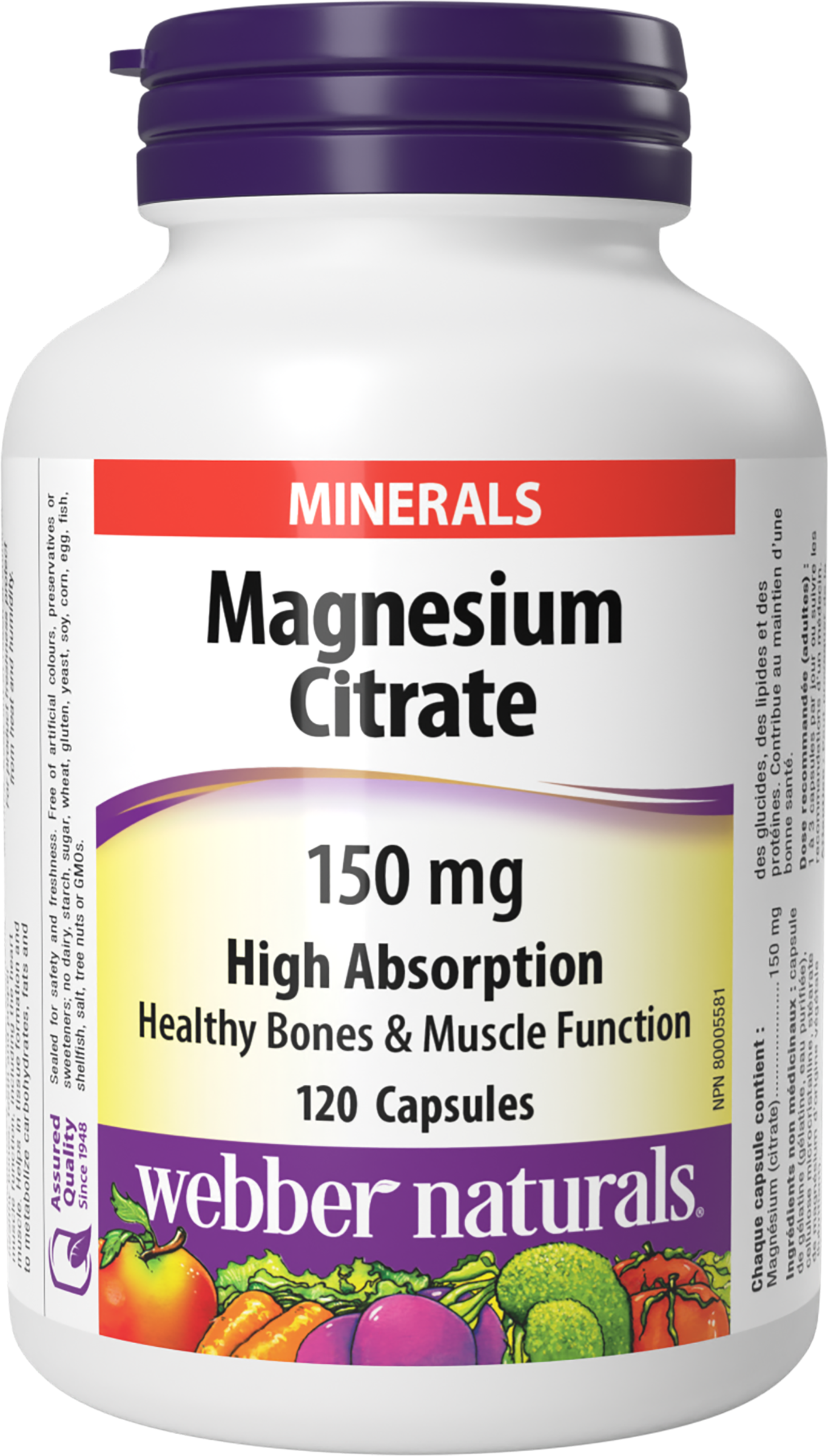 Webber Naturals - Magnesium Citrate 150mg