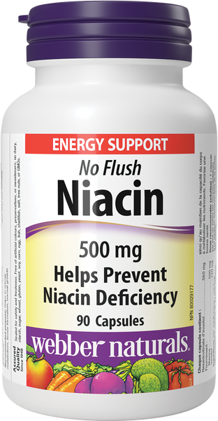 Webber Naturals - No Flush Niacin 500mg