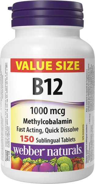 Webber Naturals - Vitamin B12 - 1000 mcg