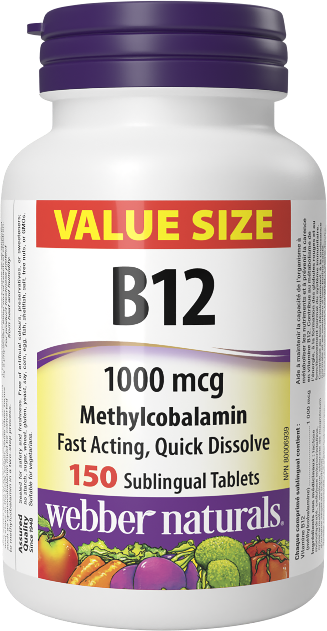 Webber Naturals - Vitamin B12 - 1000 mcg