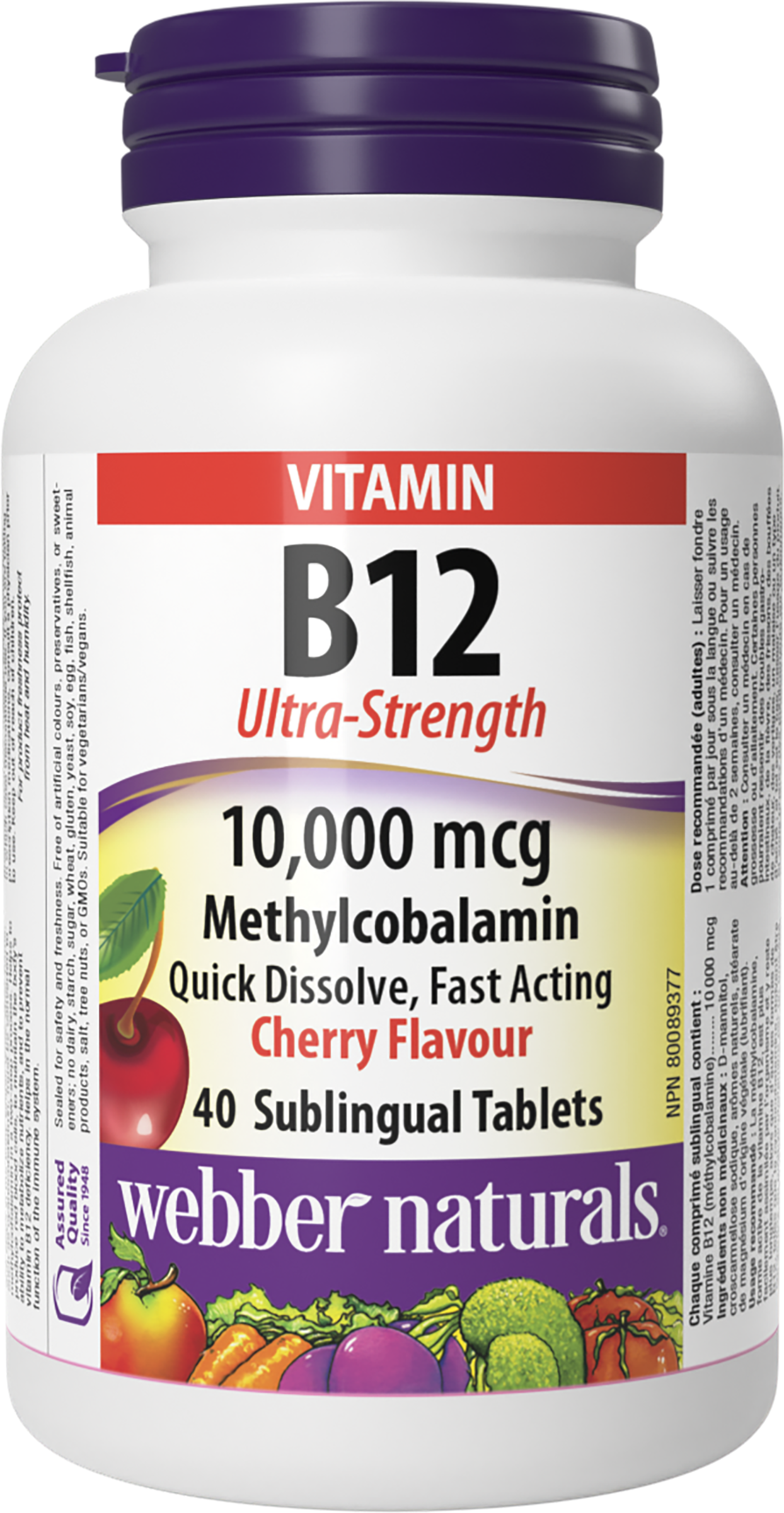 Webber Naturals - Vitamin B12 Methylcobalamin 10,000mcg