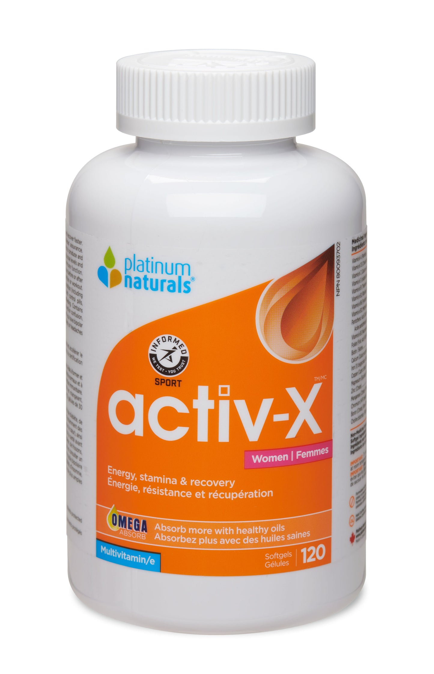 Platinum Naturals - Activ-X Multivitamin for Active Women
