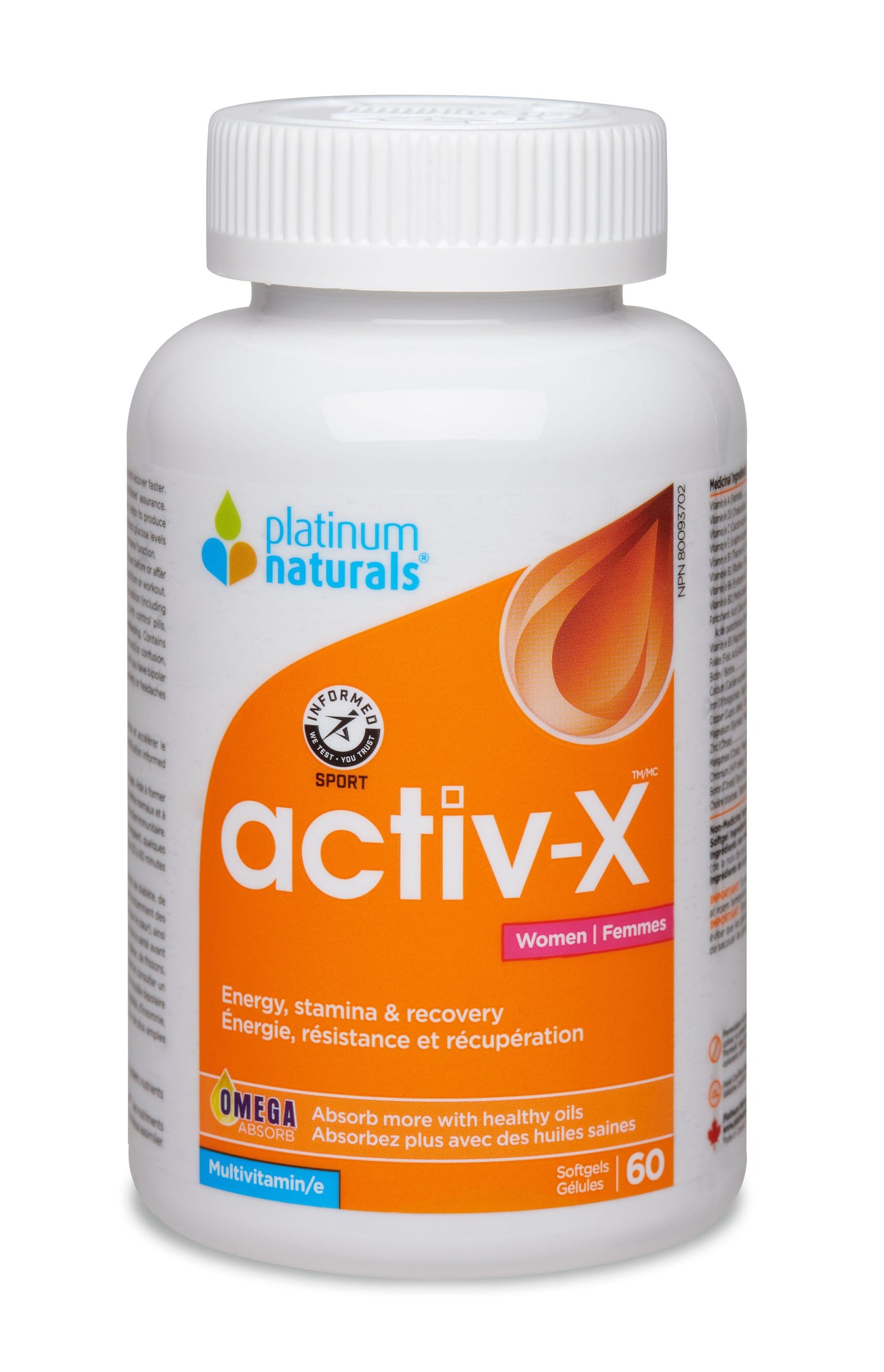 Platinum Naturals - Activ-X Multivitamin for Active Women