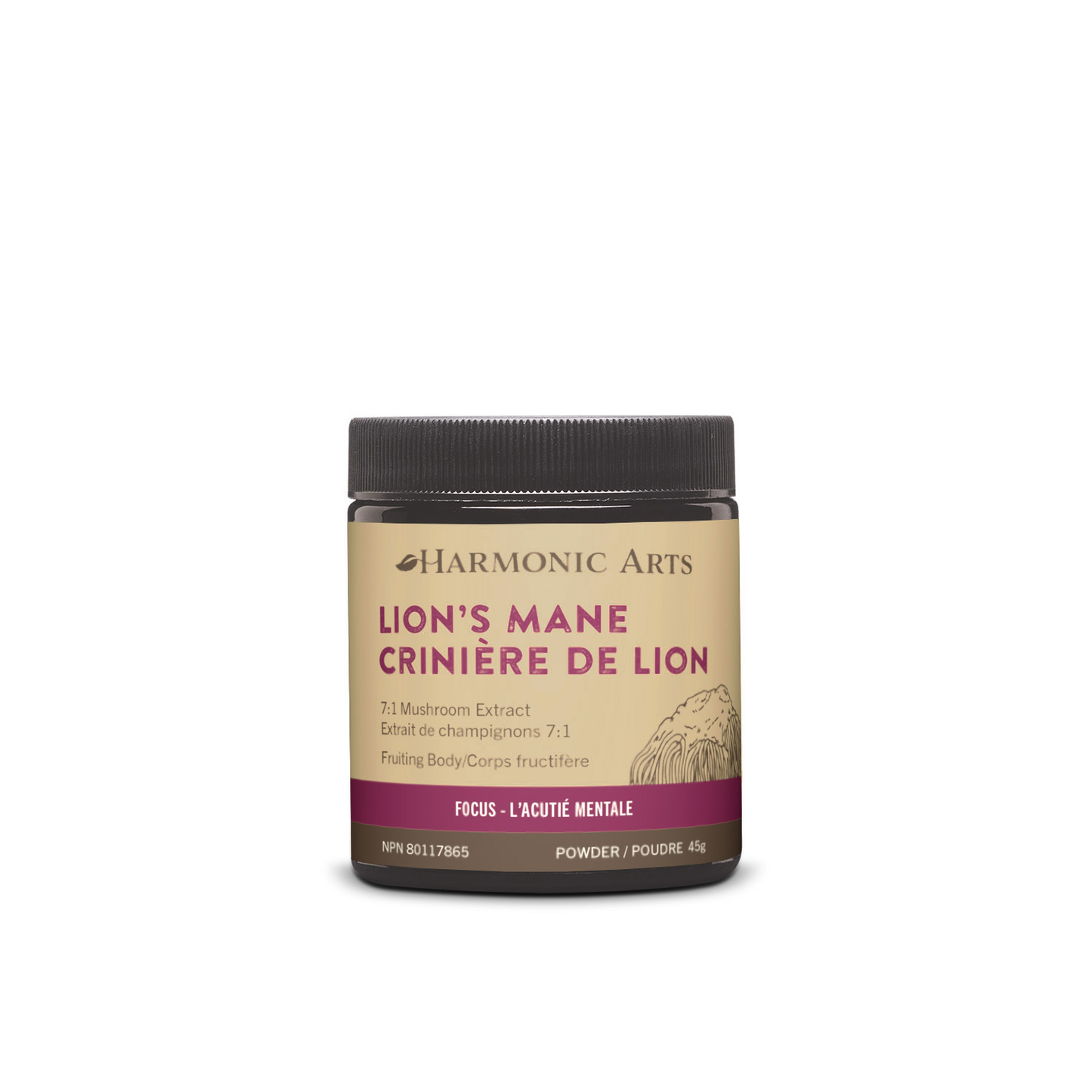 Harmonic Arts - Lion's Mane Concentrated Mushroom Powder