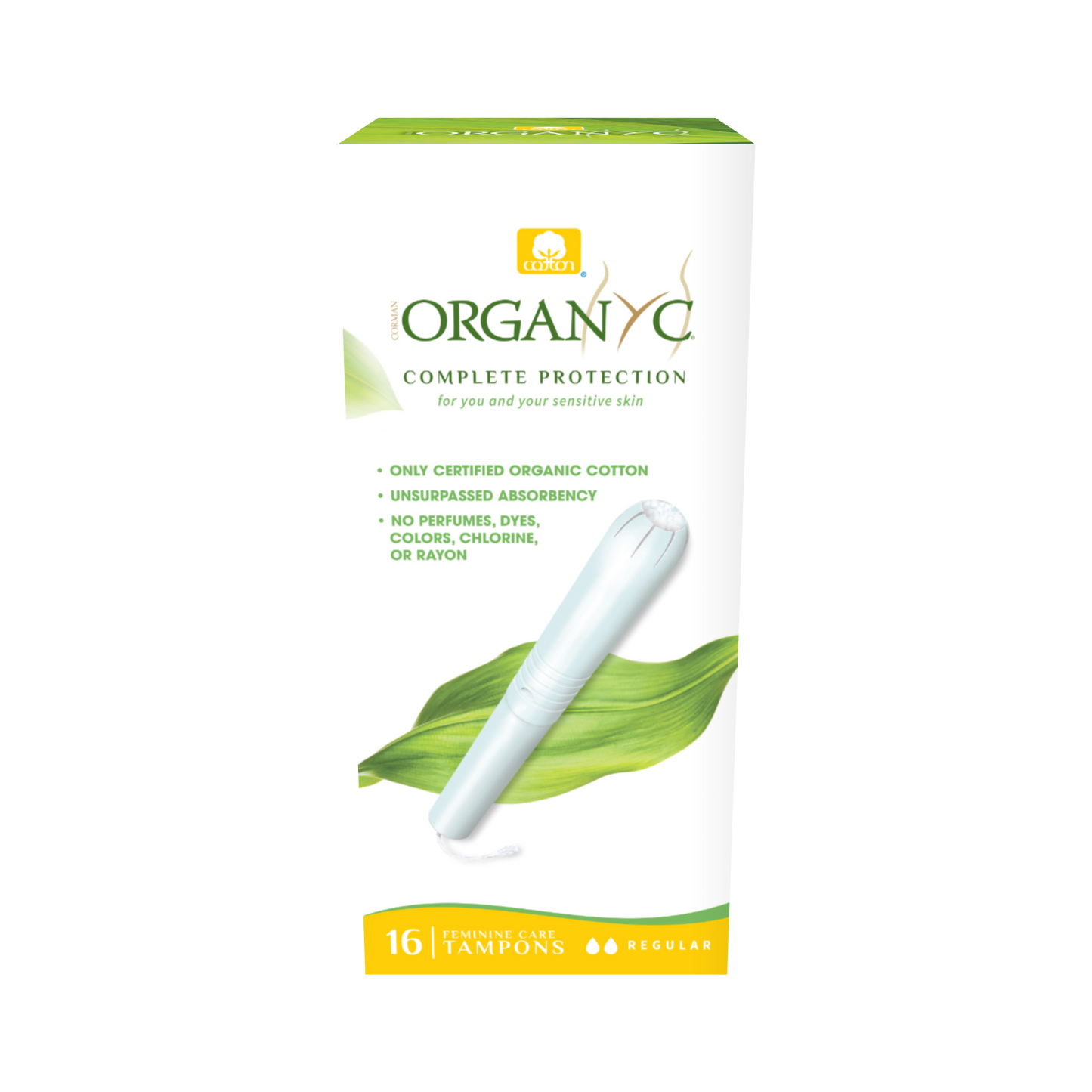 Organyc - Organic Cotton Tampons Regular w/Applicator