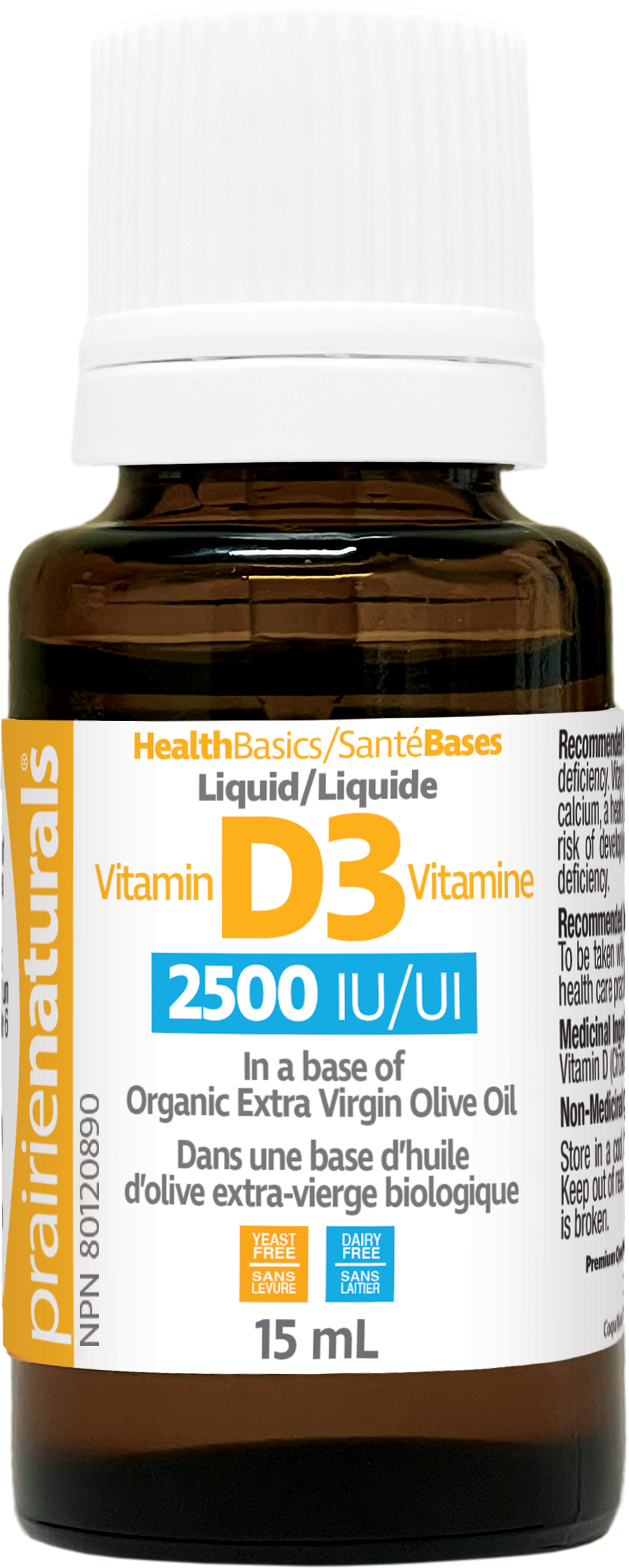 Prairie Naturals - VITAMIN D3 - 2500 IU