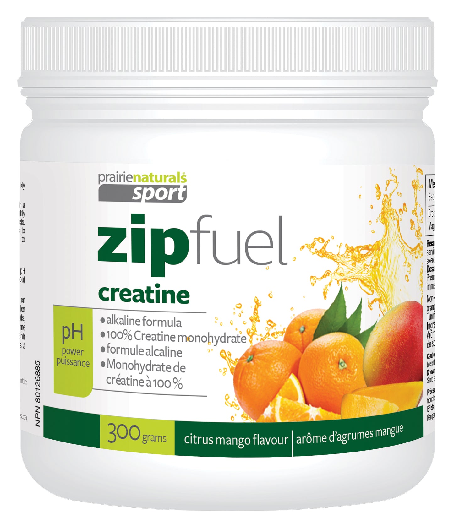 Prairie Naturals - Zip Fuel Creatine Citrus Mango