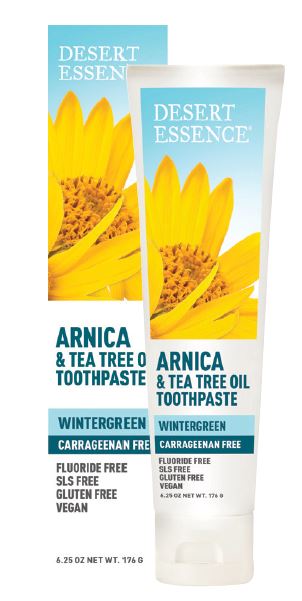 Desert Essence - Arnica & Tea Tree Oil Toothpaste Wintergreen