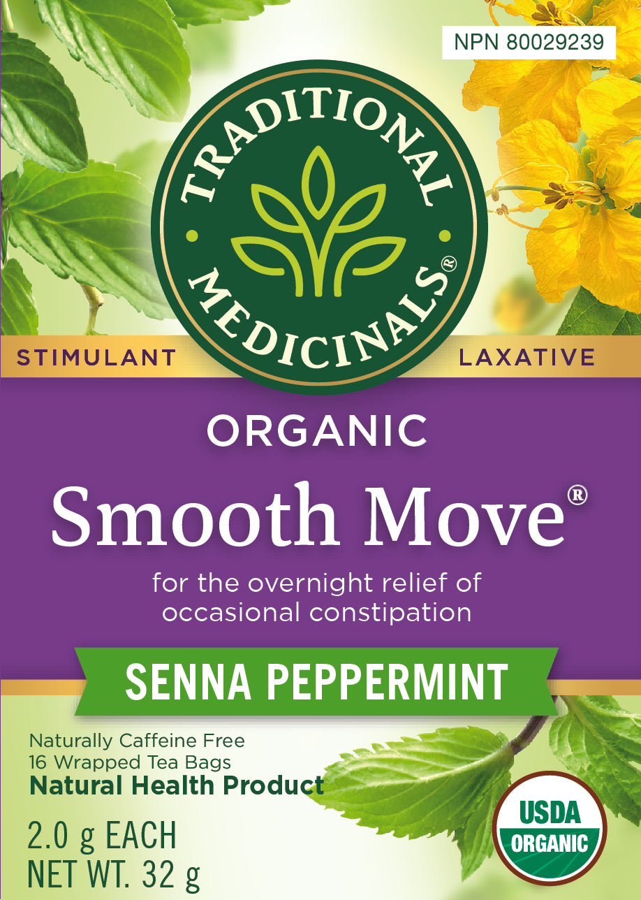 Traditional Medicinals - Organic Smooth Move Tea- Senna Peppermint