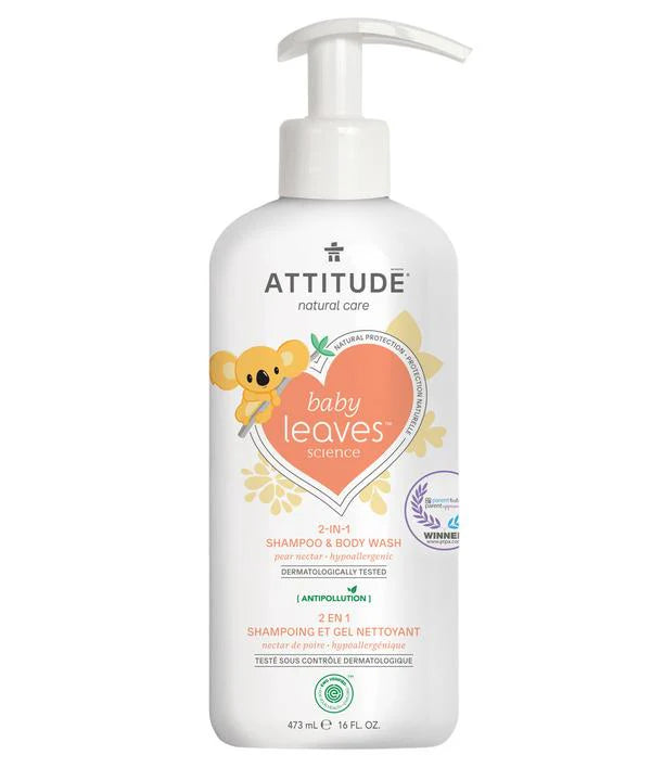 Attitude - Baby Leaves 2-IN-1 Shampoo & Body Wash Pear Nectar