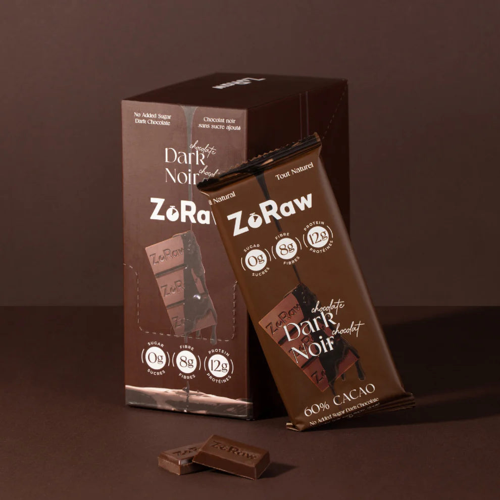 ZoRaw - 60% Dark Chocolate Bar with Protein