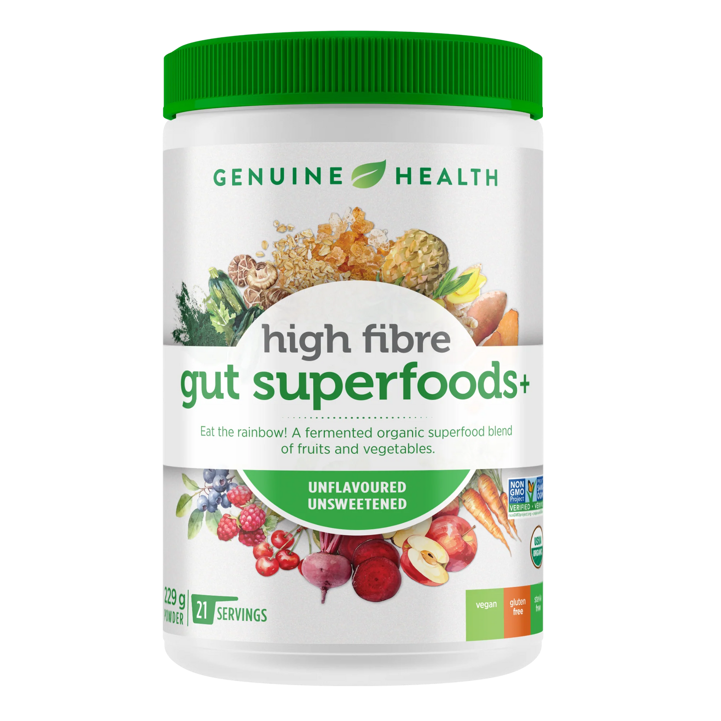 Genuine Health -High Fibre Gut Superfoods+ Unflavoured