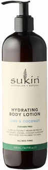 Sukin - Hydrating Body Lotion - Lime & Coconut